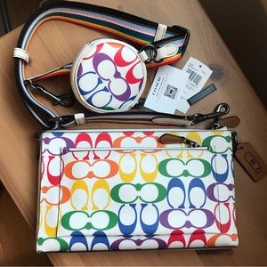 Coach Multicolor Signature Print Bag